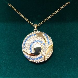Clarion Pell Princess Grace Swirling Sea Pendant